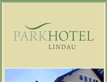 Tablet Screenshot of parkhotel-lindau.de